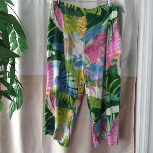 Jams World Size L Tropical Floral cropped pants